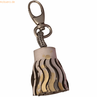 3329684000791 - 2 x Schlüsselanhänger Cosmicuir Leder 4x25cm golden 3329684000791 - 2 x Schlüsselanhänger Cosmicuir Leder 4x25cm golden