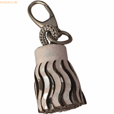 3329684000814 - 2 x Schlüsselanhänger Cosmicuir Leder 4x25cm silver 3329684000814 - 2 x Schlüsselanhänger Cosmicuir Leder 4x25cm silver