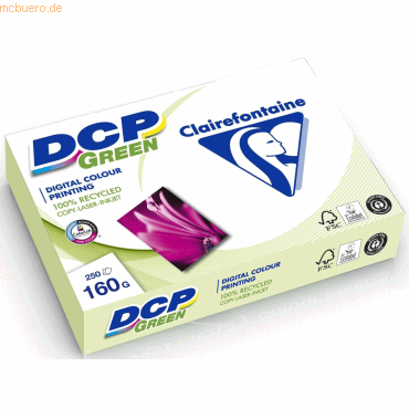 Clairefontaine Multifunktionspapier DCP green A4 160g/qm weiß RC VE=25