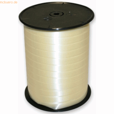 3065506017027 - Geschenkband glatt 7mmx500m elfenbein