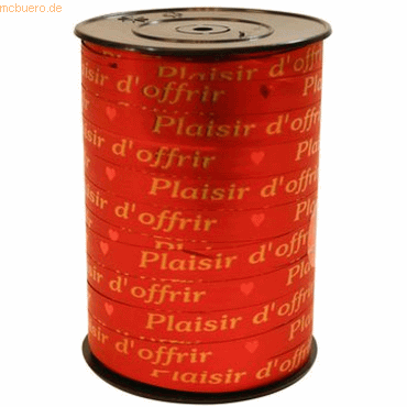 3329686021060 - Geschenkband Plaisir doffrir 10mmx225m rot 3329686021060 - Geschenkband Plaisir doffrir 10mmx225m rot