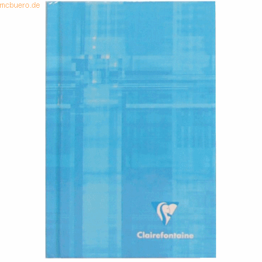 10 x Clairefontaine Kladde 75x120mm Hardcover 90g/qm 64 Blatt kariert