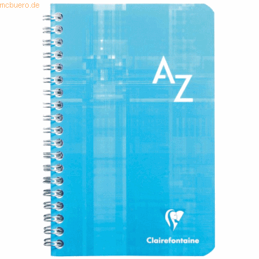 5 x Clairefontaine Registerbuch A4 90 Blatt kariert PP mit Spirale A-Z