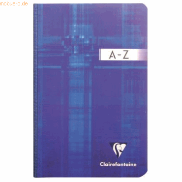 Clairefontaine Registerbuch A4 96 Blatt kariert weicher Deckel A-Z far