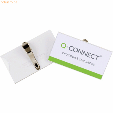 5705831015630 - Namensschild 40x75mm mit Krokodilklemme 5705831015630 Q-CONNECT 25 Stück 5705831015630 - Namensschild 40x75mm mit Krokodilklemme 5705831015630 Q-CONNECT 25 Stück