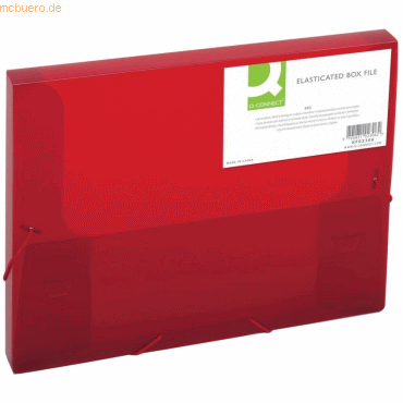 5705831023062 - Sammelmappe KF02306 A4 Kunststoff für ca 250 Blatt rot transparent 5705831023062 Q-CONNECT