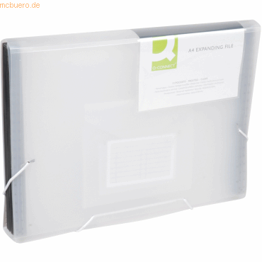 5705831024816 - Fächermappe KF02481 A4 mit 13 Fächern 13-teilig blanko Kunststoff transparent transparent