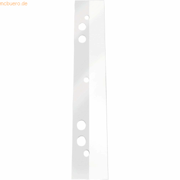 Connect Heftstreifen A5 125mm selbstklebend transparent VE=50 Stück