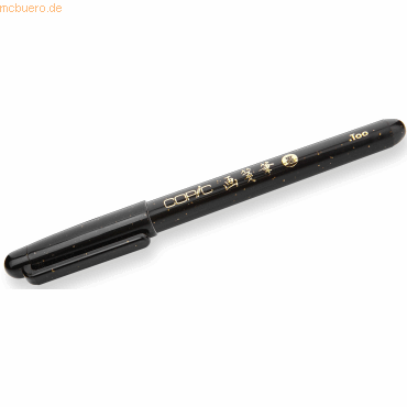 4511338049174 - COPIC Pinselstift Gasenfude schwarz hochwertige Nylon-Pinselspitze 9 mm schwarze Pigment - 1 Stück (2007805)