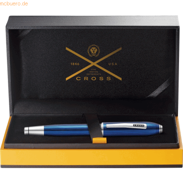 Cross Rollerball Peerless Transluzent Quartz Blau Geschenkbox