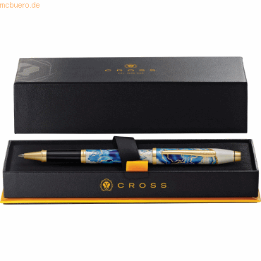 0073228138848 - Rollerball Wanderlust Malta Weiß-LackBlauGold 0073228138848 Cross