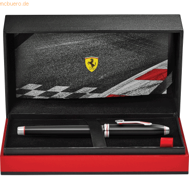 0073228135076 - Rollerball Scuderia Ferrari Townsend Schwarz-Lack Luxus Geschenk