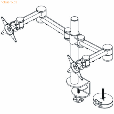 0805410526320 - Viewmate Monitorarm - 632 Büromöbel und Bürozubehör bei Büromöbel Experte im Online Shop