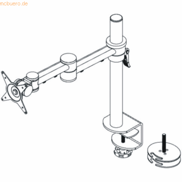 0805410526627 - ViewMate Style Monitorarm 662 1fach Monitor-Tischhalterung 254 cm (10) - 610 cm (24) Höhenverstellbar Neigbar Schwenkbar Rotierbar