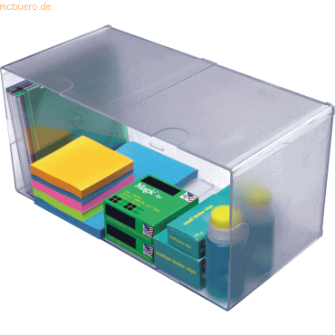 0079916023830 - 4 x Organiser Cube transparent 30x15x15cm