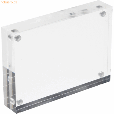 Deflecto Acrylblock magnetisch A6 30mm transparent
