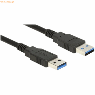 Delock USB-Kabel USB 3.0 A->A 2m schwarz