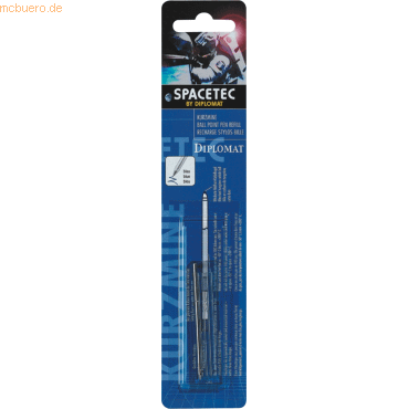 4009746050153 - 8 x Gasdruckmine kurz Spacetec geblistert blau