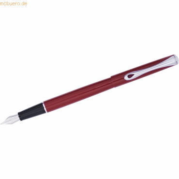 Diplomat Füllhalter Traveller Dark red M