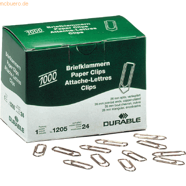 4005546102016 - Büroklammern 1205-24 26mm Metall verkupfert 4005546102016 1000 Stück 4005546102016 - Büroklammern 1205-24 26mm Metall verkupfert 4005546102016 1000 Stück
