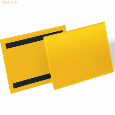 Durable Kennzeichnungstasche magnetisch A5 quer gelb VE=50 Stück