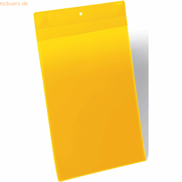 Durable Magnettasche Neodym A4 hoch PP gelb VE=10 Stück