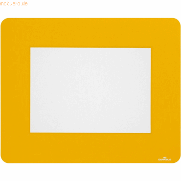 4005546725994 - Bodenmarkierungsfenster Durable für den Innenbereich Format A5 rutschhemmend selbstklebend & wiederablösbar signalgelb 10 Stück