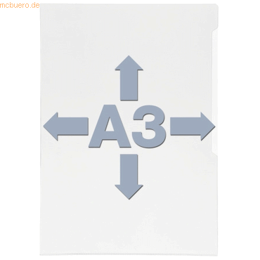 Durable Sichthüllen A3 glasklar 0,3mm VE=10 Stück