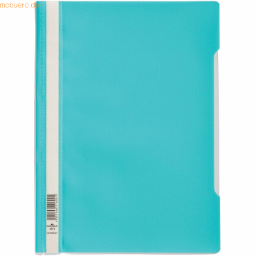 4005546985480 - 25 x Schnellhefter A4 PP türkis