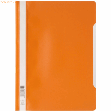 50 x Durable Sichthefter A4 PP orange