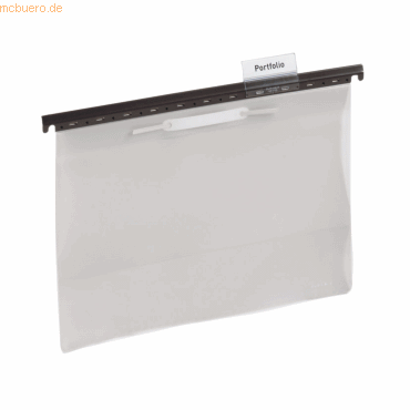 25 x Durable Hängehefter A4 Kunststoff transparent/grau