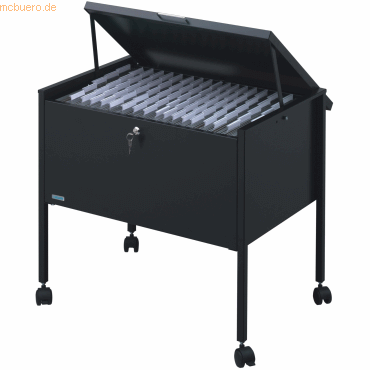 Durable Hängemappenwagen Eco 80 A4 Top mit Deckel schwarz