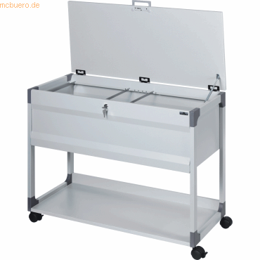 Durable Hängemappenwagen System File Trolley 100 Multi Top für 100 Map