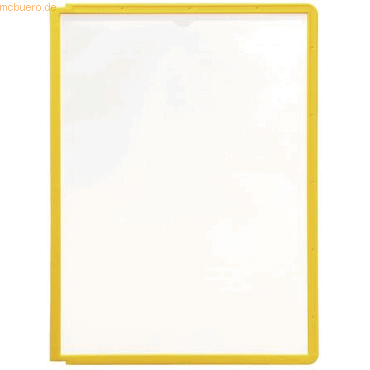 5 x Durable Sichttafel Sherpa Panel A4 gelb