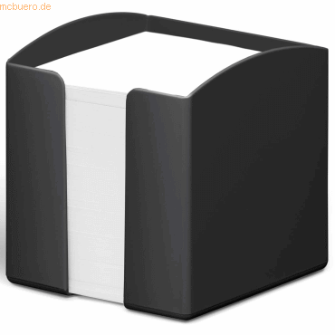 6 x Durable Zettelbox Eco gefüllt 10x10,5x10cm schwarz