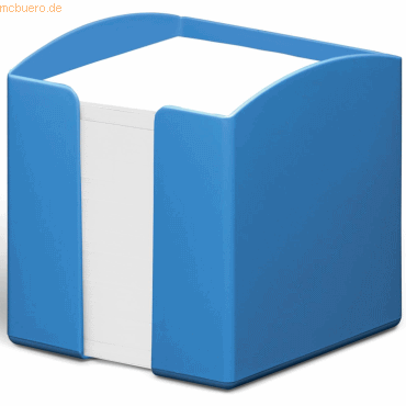 6 x Durable Zettelbox Eco gefüllt 10x10,5x10cm blau