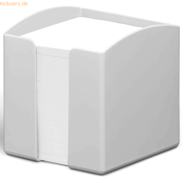 6 x Durable Zettelbox Eco gefüllt 10x10,5x10cm grau