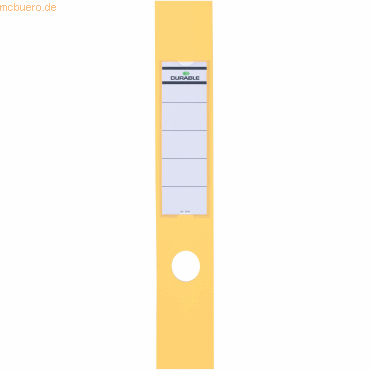 Durable Ordnerrückenschild Ordofix breit 60x390mm gelb VE=10 Stück