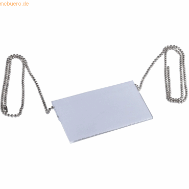 4005546800295 - Kette für Namensschild zum Umhängen 85cm metallic silber VE=10 4005546800295 - Kette für Namensschild zum Umhängen 85cm metallic silber VE=10