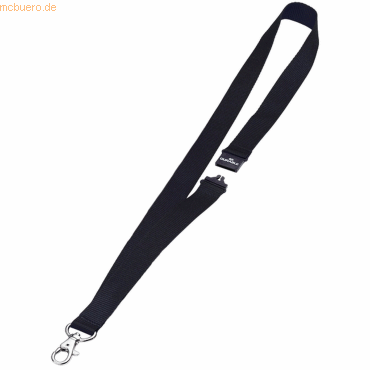 4005546808284 - Textilband 20mm mit Karabiner 44cm schwarz