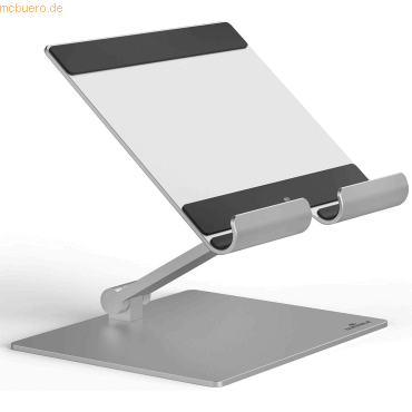 Durable Tablet Ständer Rise bis 13 Zoll Aluminium silber