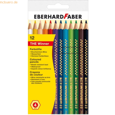 5 x Eberhard Faber Buntstifte sechseckig 12 Farben sortiert