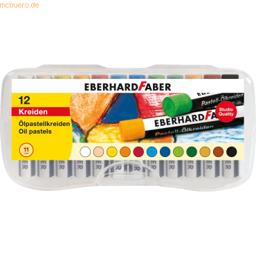 5 x Eberhard Faber Ölpastellkreide 70mm VE=12 Stück Plastikbox