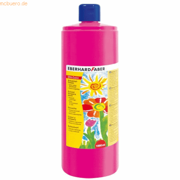 4087205750196 - Schulmalfarbe Efacolor Tempera 1000ml Flasche karmin ro