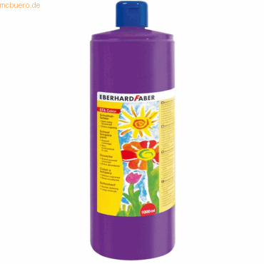 4087205750370 - Schulmalfarbe Efacolor Tempera 1000ml Flasche purpurvio