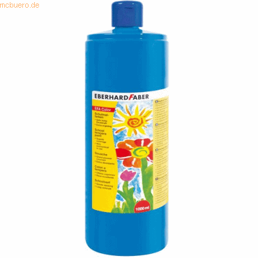 4087205750479 - Schulmalfarbe Efacolor Tempera 1000ml phthaloblau