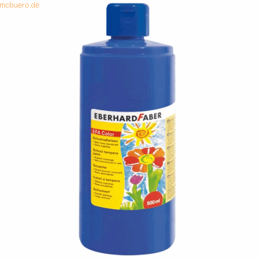 4087205751513 - Schulmalfarbe Efacolor Tempera 500ml kobaltblau