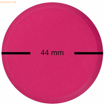 4087205770194 - 5 x Farbtablette 44mm karmin rosa