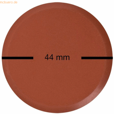 4087205770835 - 5 x Farbtablette 44mm rötel