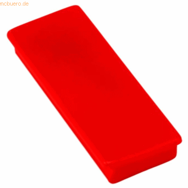 4011123642400 - Rechteckmagnet Hartferrit Ferrotafel 550x225x85mm rot VE=10